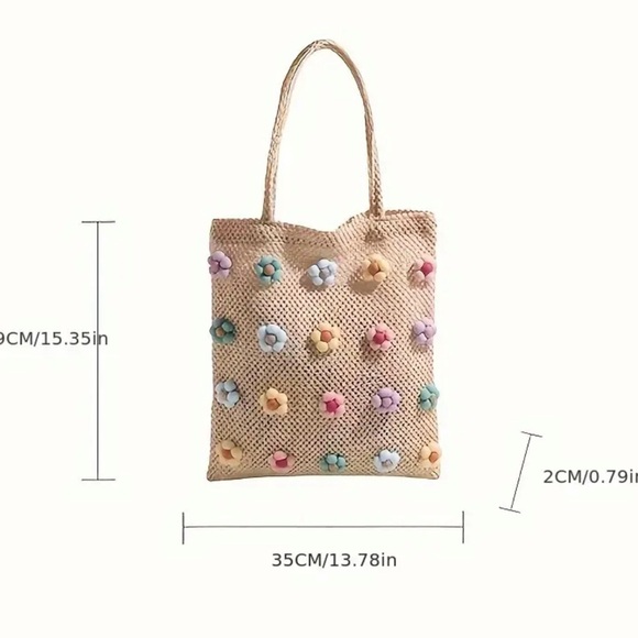 NWT Woven Summer Beach Bag| Blogger Favorite - Picture 3 of 4